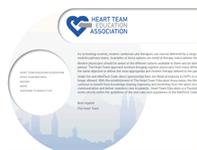 Tablet Screenshot of heart-team.org